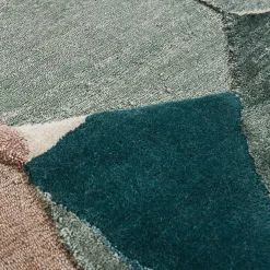 Tappeto Astratto Untitled N° 972 in Lana e Seta di Bambù