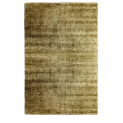 Tappeto Bamboo Shaded rettangolare in seta di bamboo Dorato