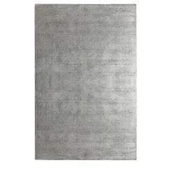 Tappeto Bamboo Shaded rettangolare in seta di bamboo Grigio