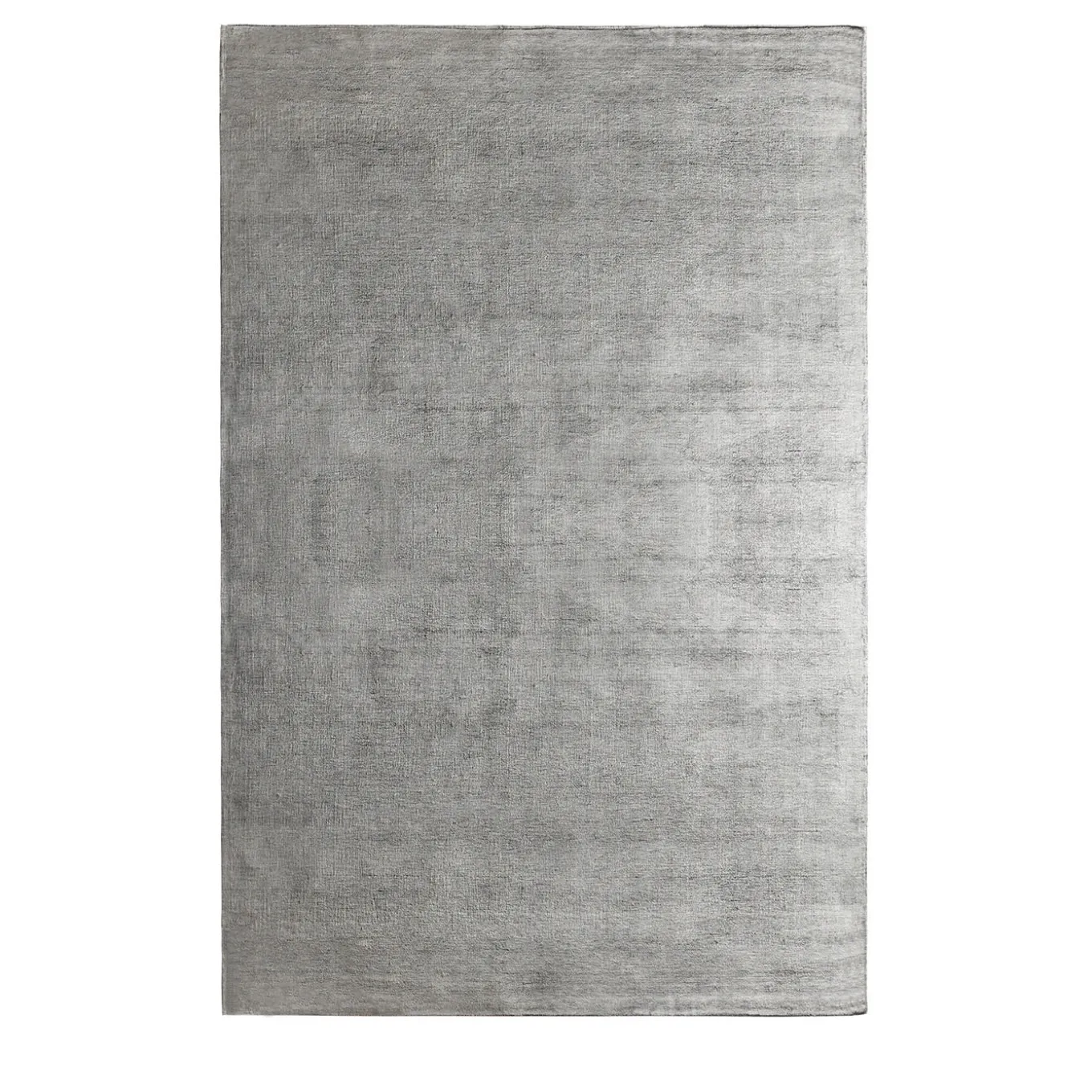Tappeto Bamboo Shaded rettangolare in seta di bamboo Grigio