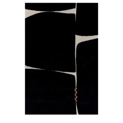 Tappeto Blocks in Ebony and White di Keith Pillow da Daaa Haus