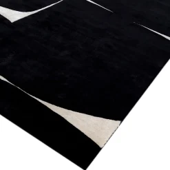 Tappeto Blocks in Ebony and White di Keith Pillow da Daaa Haus
