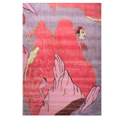 Tappeto Blush Blossom Tea Rose trapuntato a mano