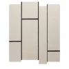 Tappeto Campiture bianco e nero di Elisa Ossino