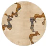 Tappeto circolare Metamorfosi in lana e seta artistica Collezione FB