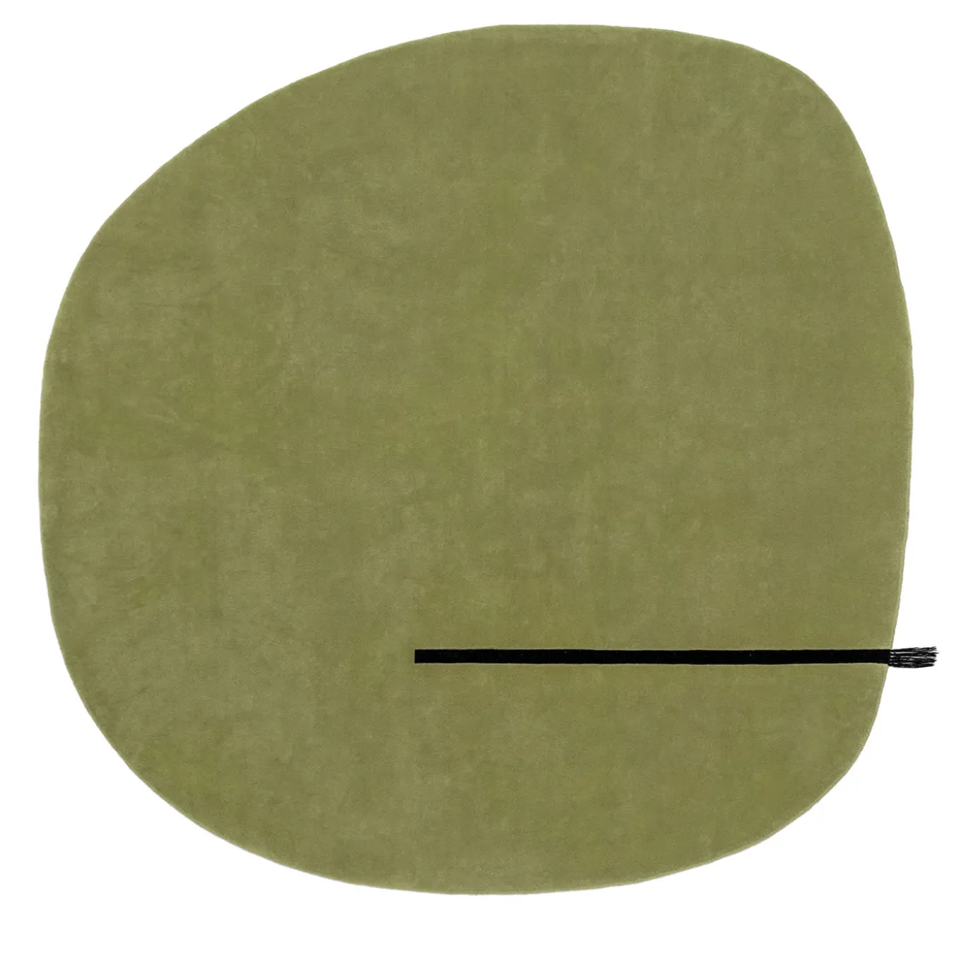Tappeto Circolare "Tondo non Tondo" colore Salvia