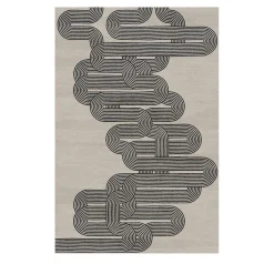Tappeto Curve Beige di Giulio Brambilla