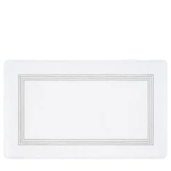 Tappeto da bagno Four Generations bianco e grigio chiaro