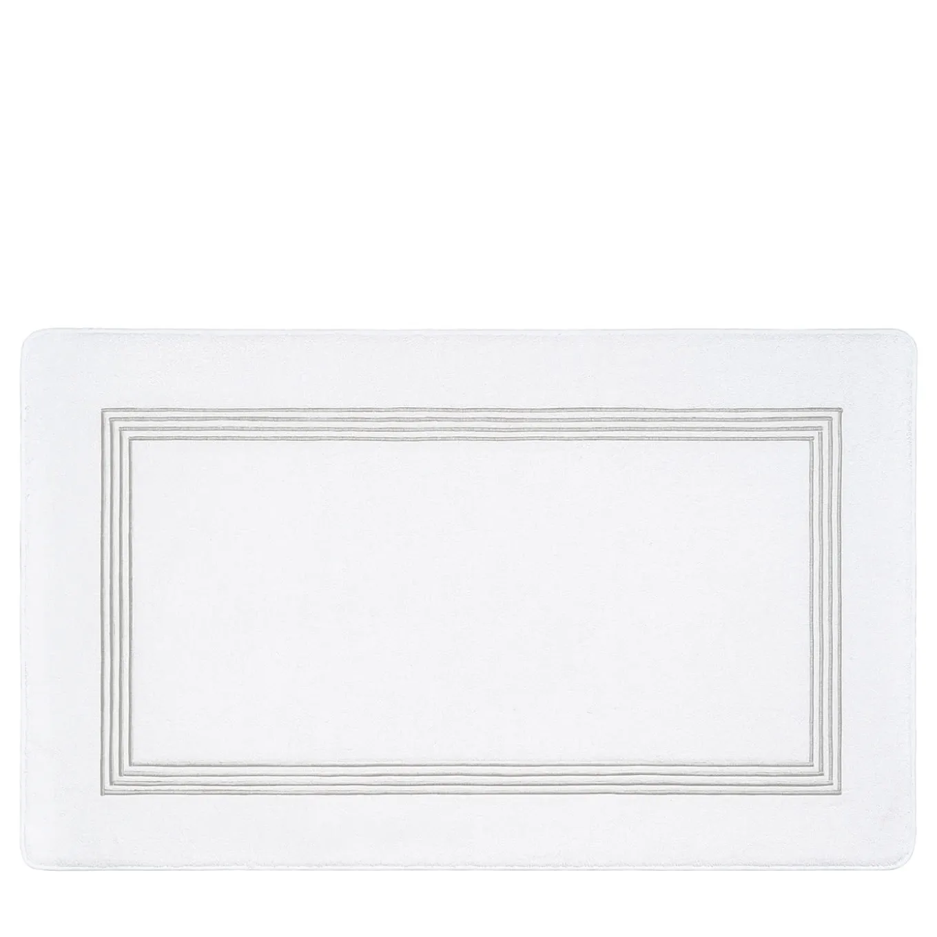 Tappeto da bagno Four Generations bianco e grigio chiaro