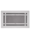 Tappeto da bagno Pompidou in stile geometrico bianco e grigio