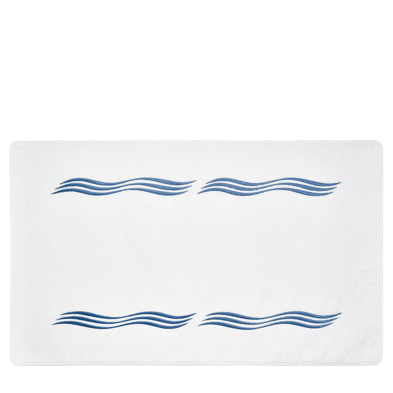 Tappeto da bagno Tuffo bianco e blu Assisi