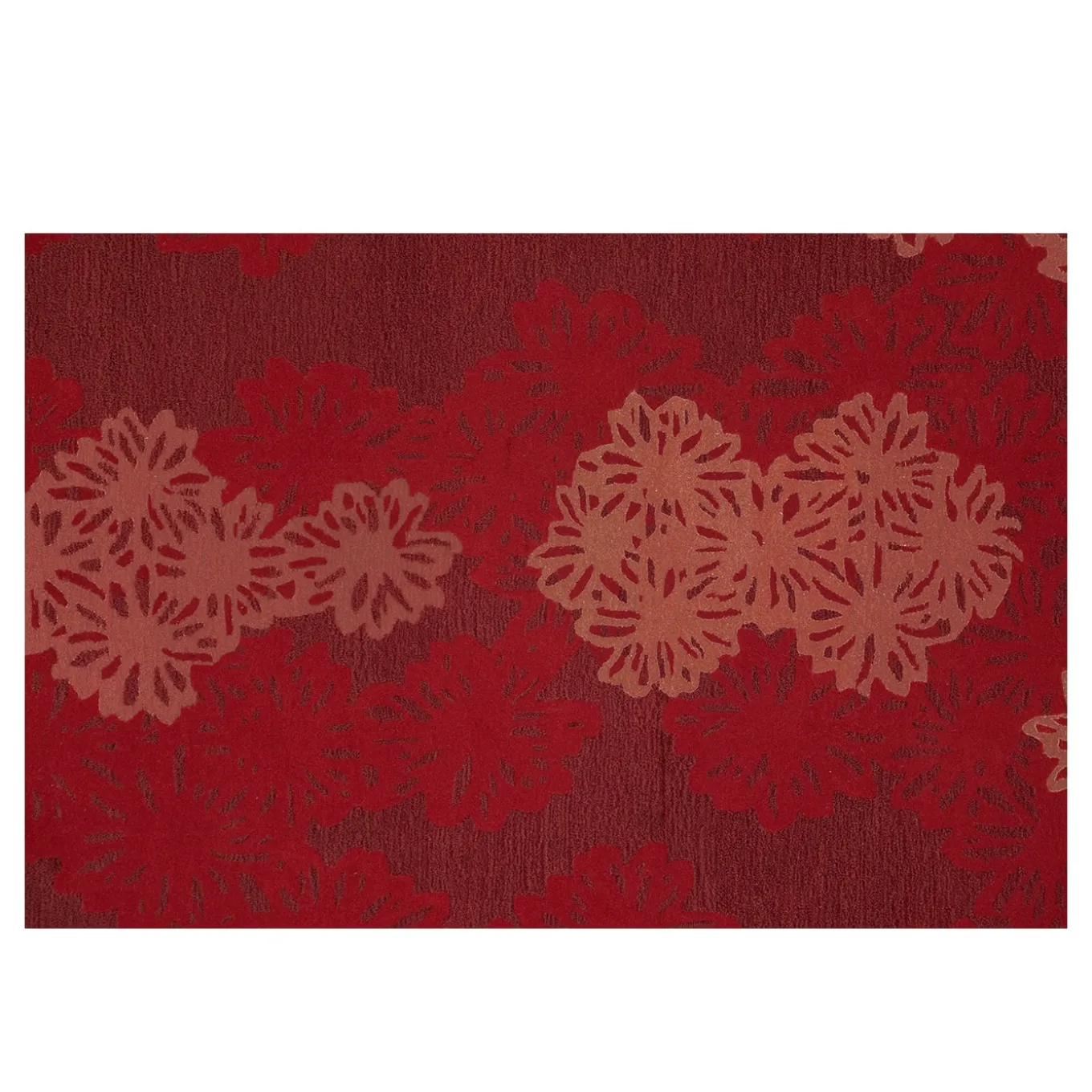 Tappeto Hanakiriko Hakone Rosso