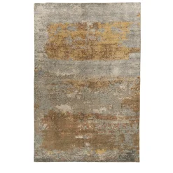 Tappeto in seta di bambù arancione Loft L161B
