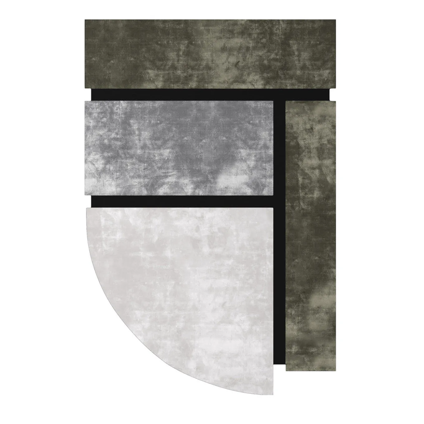 Tappeto Island Black Pepper #12 di Dainelli Studio