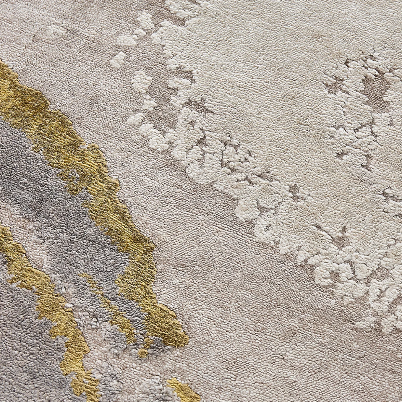 Tappeto Loft L251B in seta di bambù beige