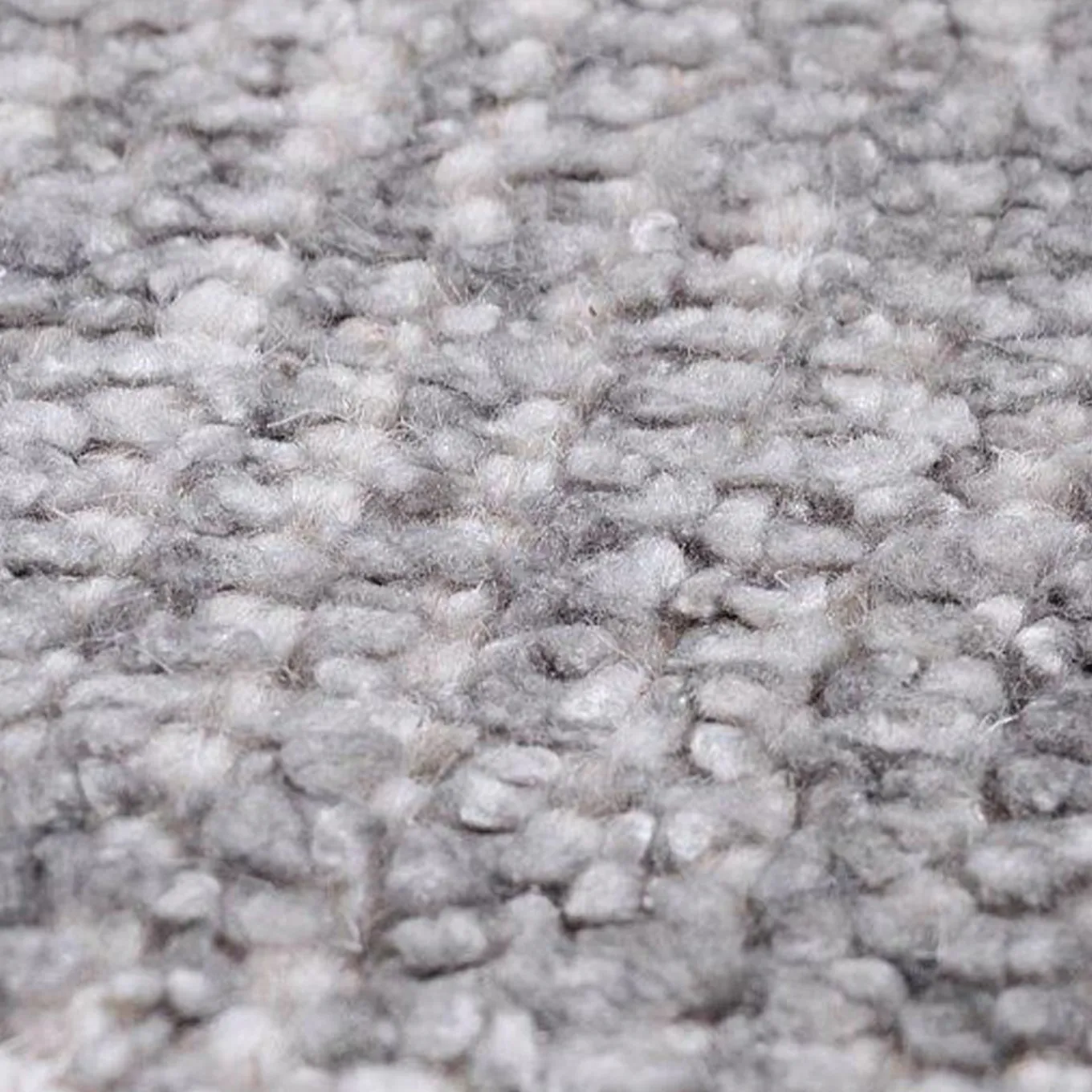 Tappeto Loom Mineral in lana e seta di bamboo grigio