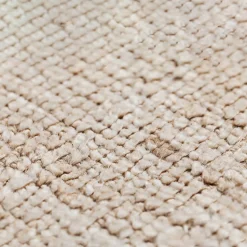 Tappeto Loom Notwhite in lana e seta di bambù beige