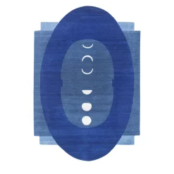 Tappeto Luna Dreamscape Twilight Blue annodato a mano