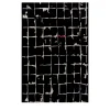 Tappeto Mosaic in Ebony and White di Keith Pillow da Daaa Haus
