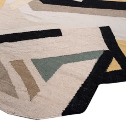 Tappeto Piatto Heritage-Inspired Antique White & Ebony