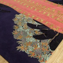 Tappeto Plum Glow Purple Velvet trapuntato a mano