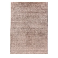 Tappeto Pure Powder in seta di bambù rosa