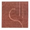 Tappeto quadrato Zen Rust