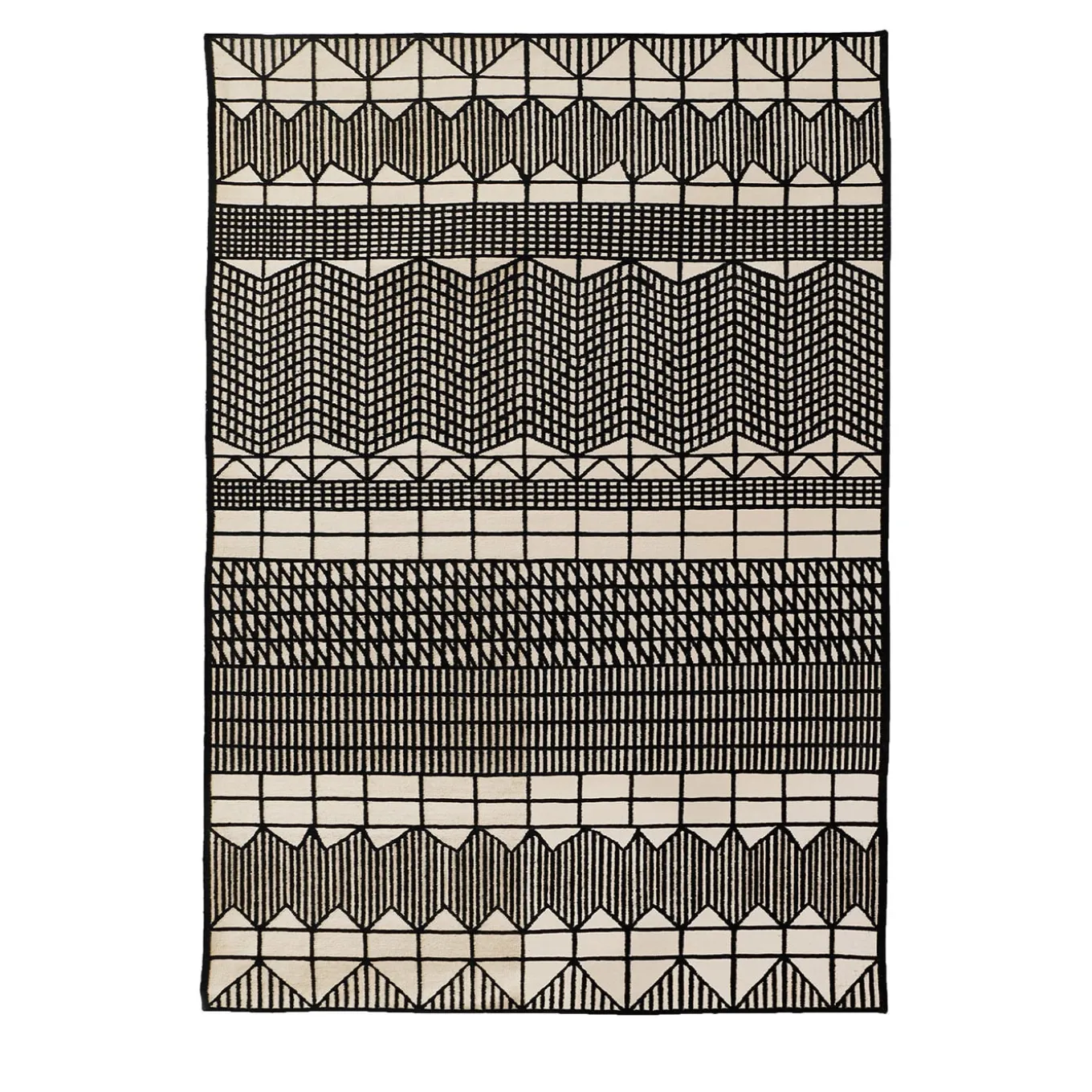 Tappeto regolare Doodle Hatch Kilim