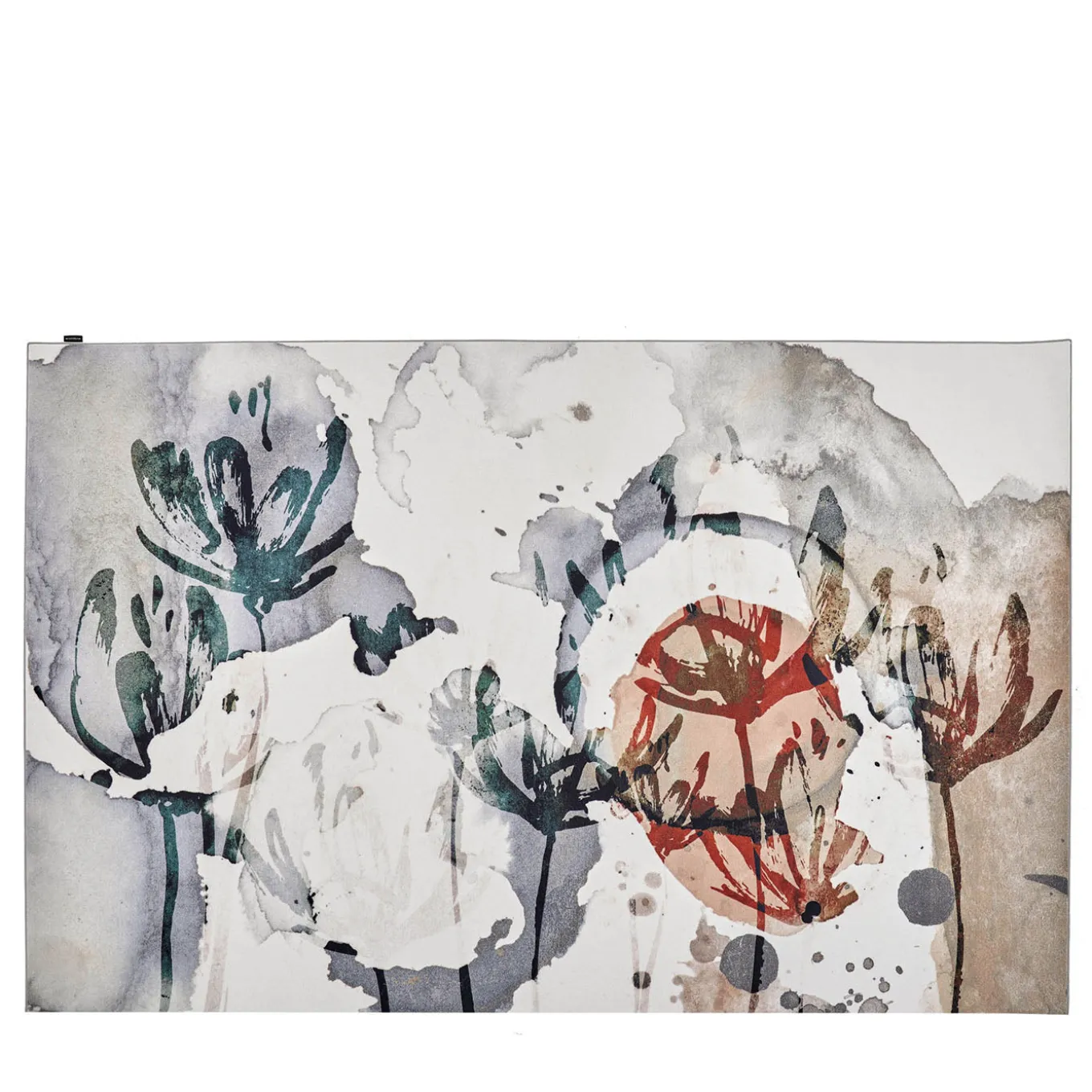 Tappeto rettangolare Carlita Watercolor Floral