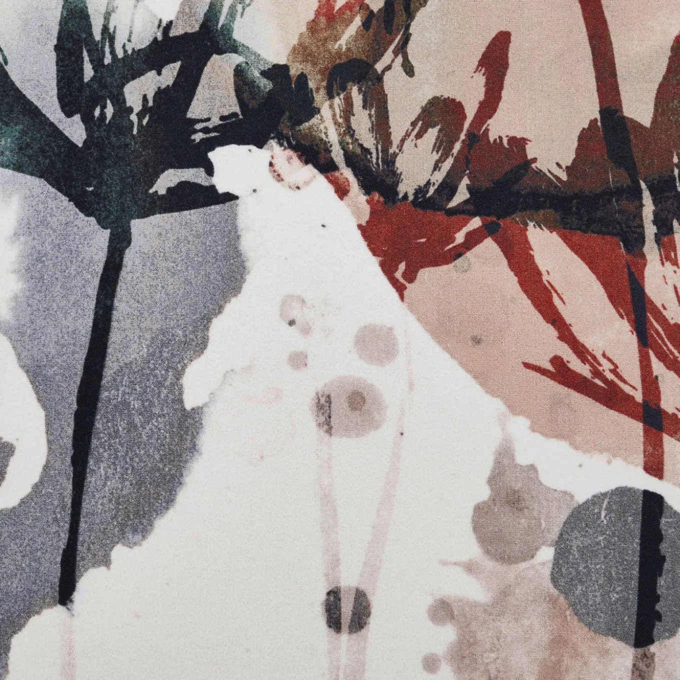 Tappeto rettangolare Carlita Watercolor Floral