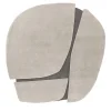 Tappeto rotondo Atlas AT03 in lana grigio