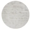Tappeto rotondo Feel Round Offwhite in seta di banano