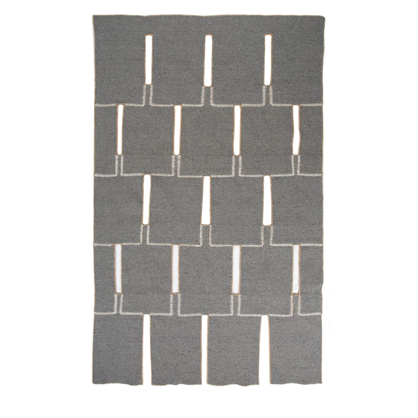 Tappeto Tessuto Piatto Façade Collection Rectangle di AMDL Circle #2