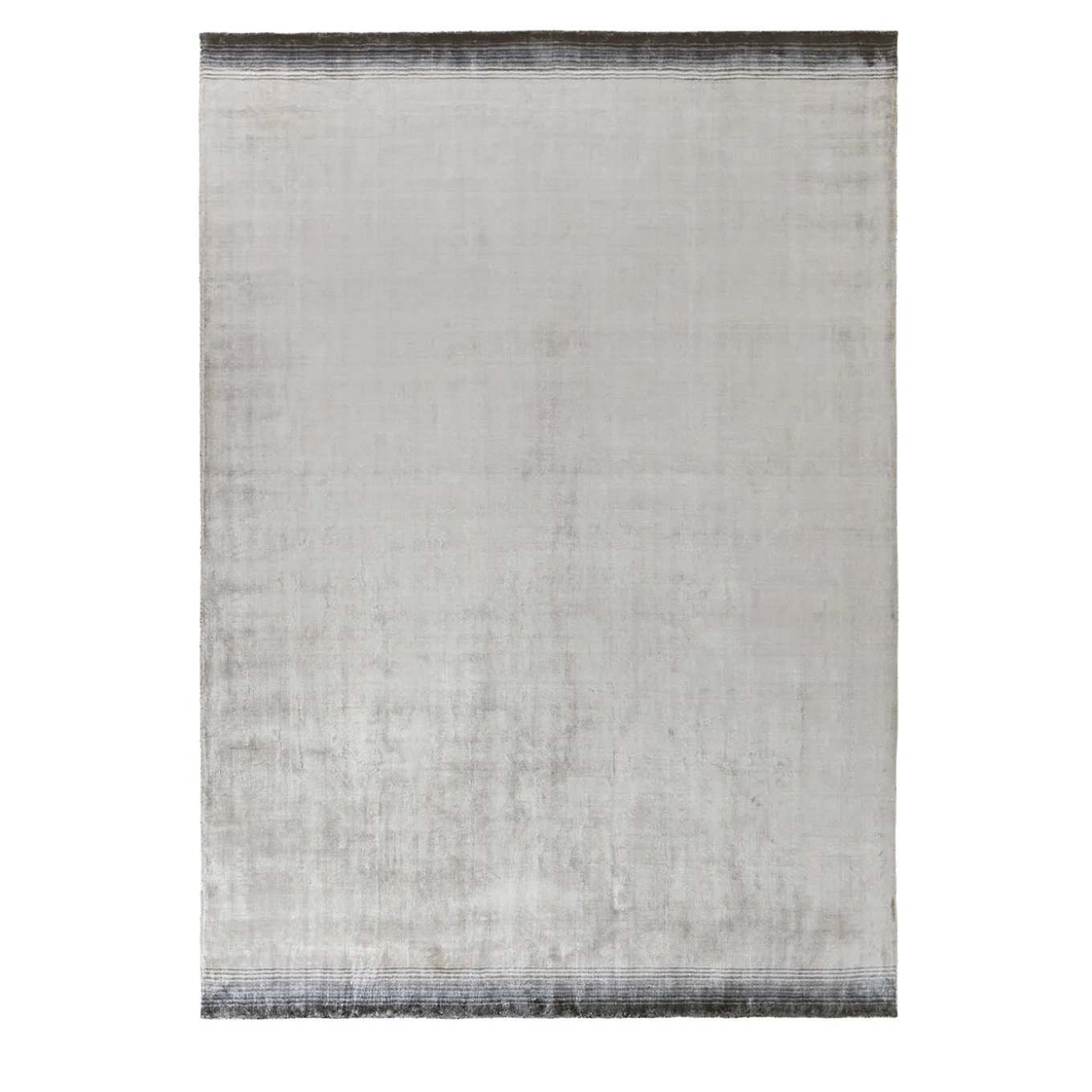 Tappeto Touch Lichene in viscosa argento