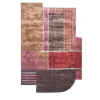 Tappeto Tuftato a Mano Crimson Burst Cola e Marrone Pelle