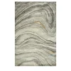 Tappeto Tuftato a Mano Dreamy Grooves Grigio Classico e Legno di Frassino