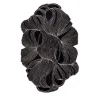 Tappeto Velvety Vortex Ebony & Antique White trapuntato a mano
