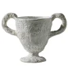Tazza con piedino bianco e manici