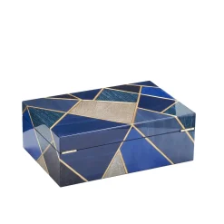Tellux SC1 Mediterraneo Scatola per orologi in legno blu