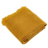 Terramadre Nido d'Ape Coperta in cashmere senape
