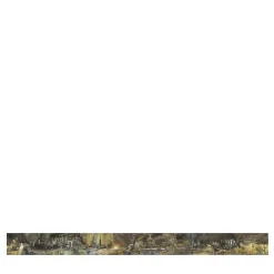 Tessuto da rivestimento in poliestere Wildscape, nero e oro, scintillante