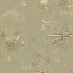 Tessuto da rivestimento in poliestere con ore e lampeggi d'oro
