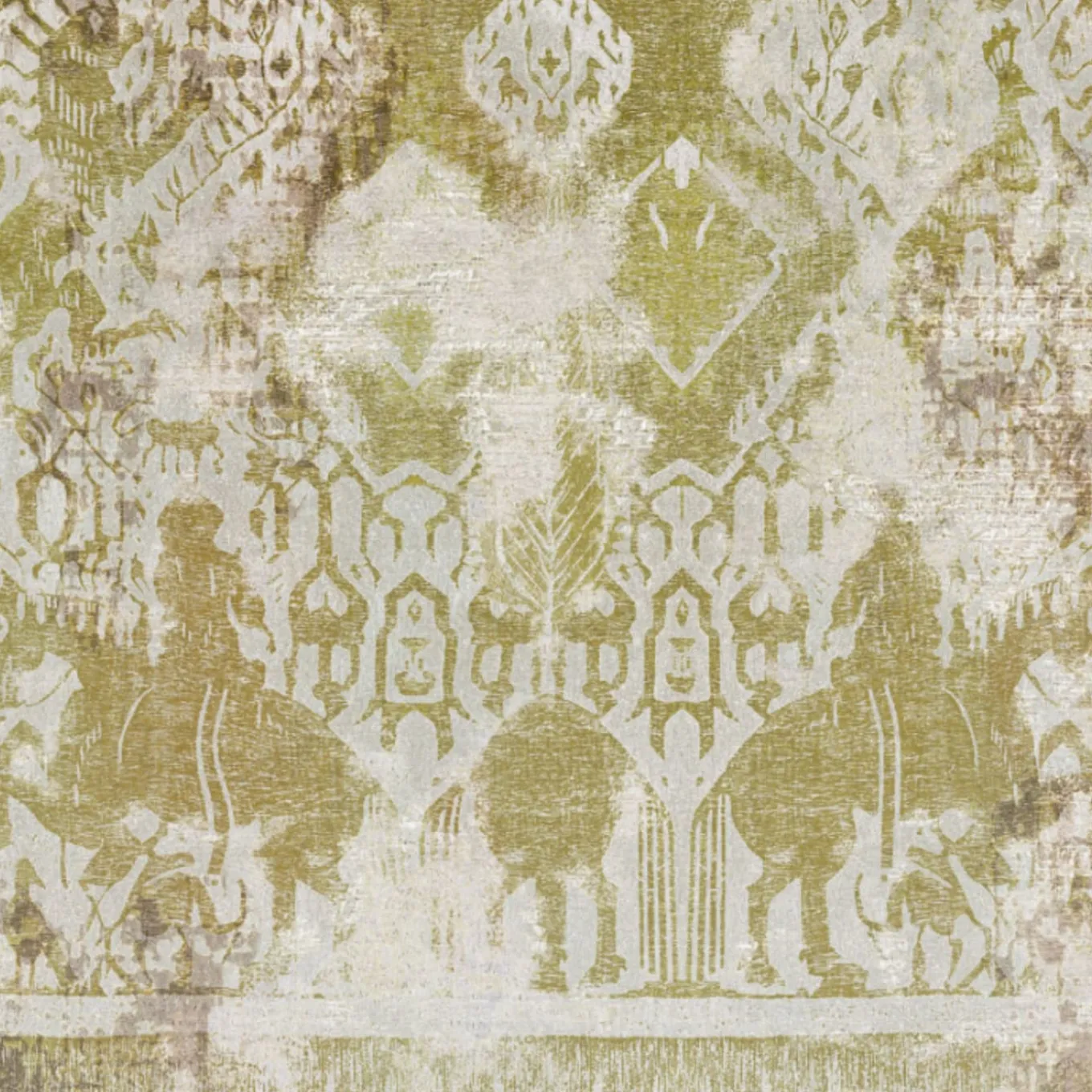 Tessuto da rivestimento in cotone verde Tapestry