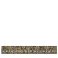 Tessuto da rivestimento in cotone con arazzo marrone, nero e bronzo
