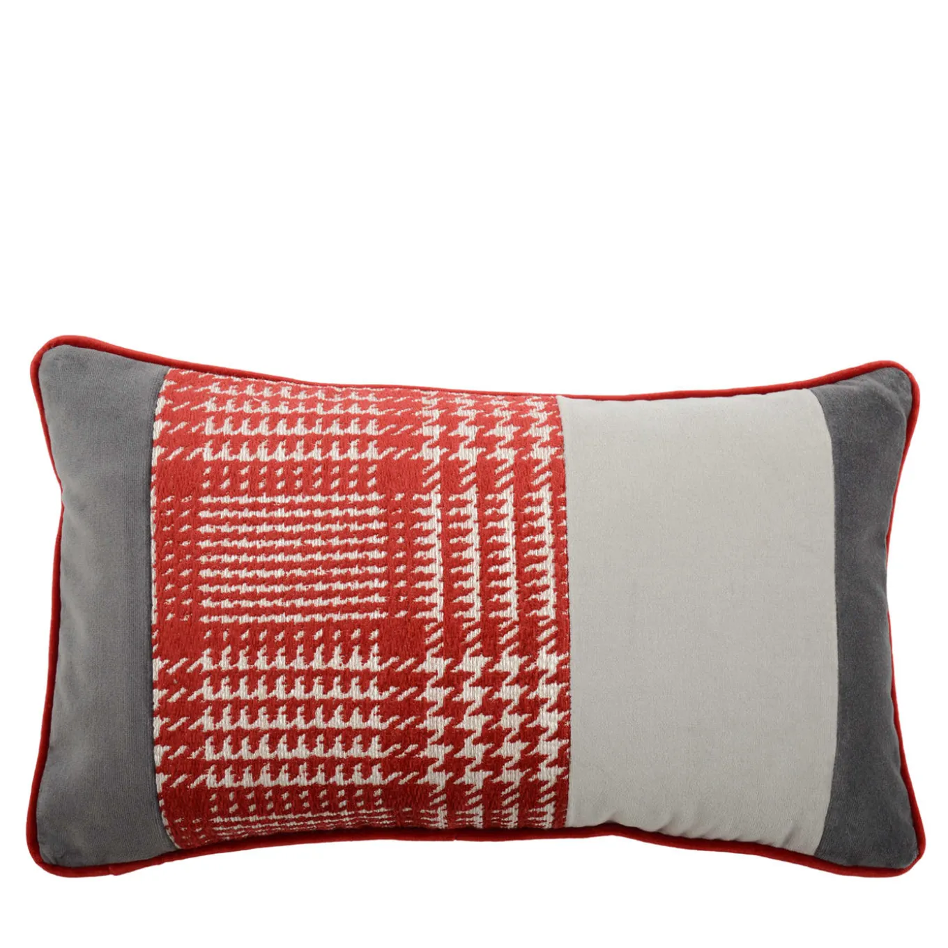 Tessuto jacquard Bandè Etoile e velluto di cotone Cuscino #1