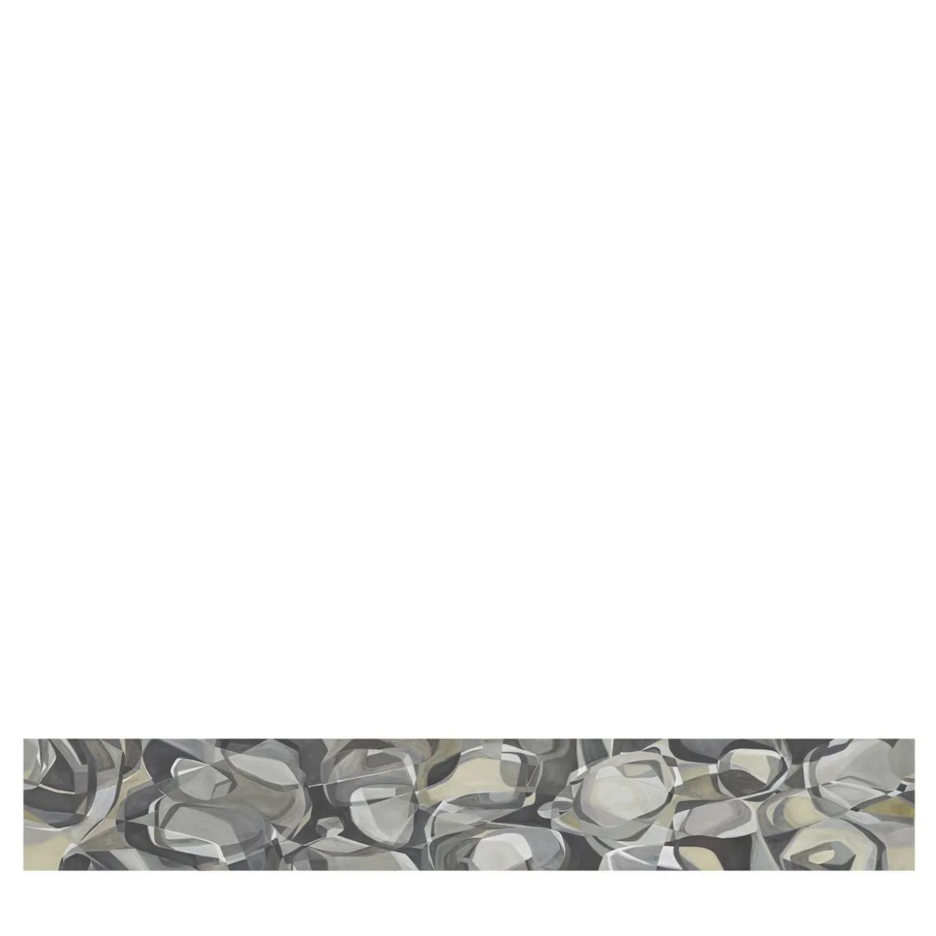 Tessuto murale in cotone grigio Rising Desert