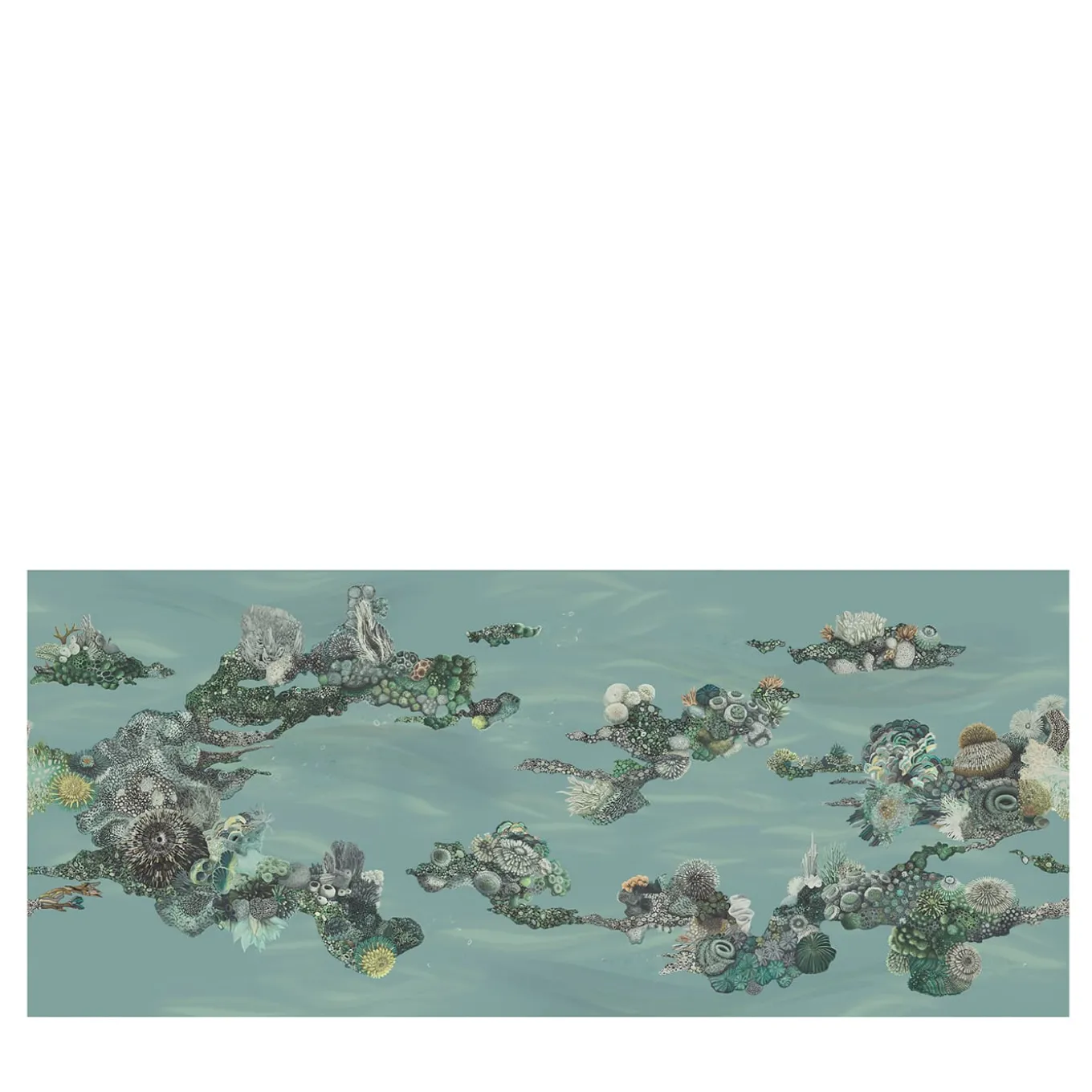 Tessuto per rivestimento murale in poliestere Green Patch Reef