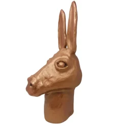 Testa d'asino in bronzo