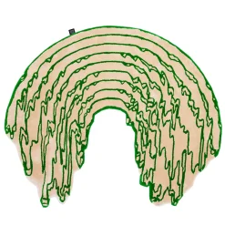 The Floor Is Lava - Tappeto a forma di linea di menta profonda di PLACéE