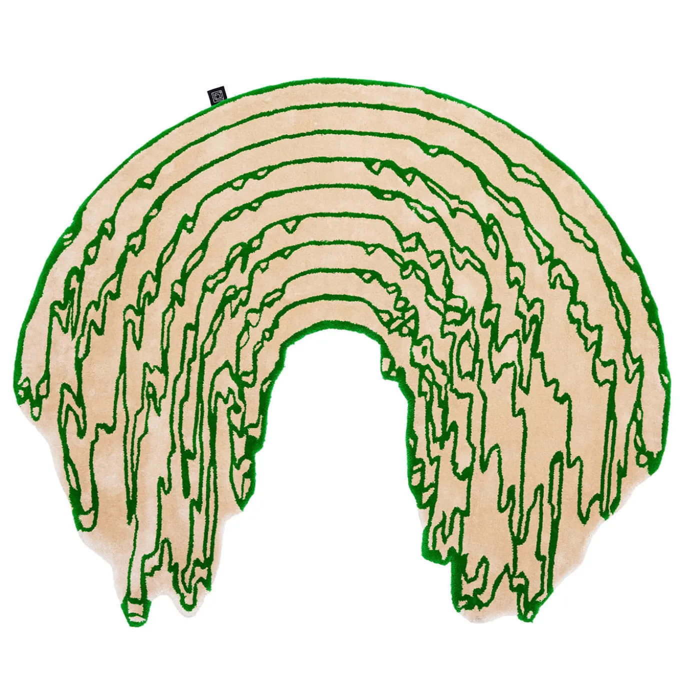 The Floor Is Lava - Tappeto a forma di linea di menta profonda di PLACéE